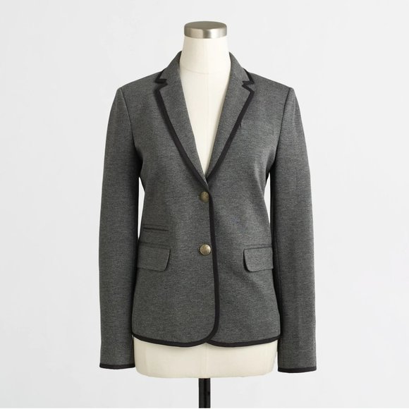 J. Crew Tipped Knit Blazer - Picture 1 of 5